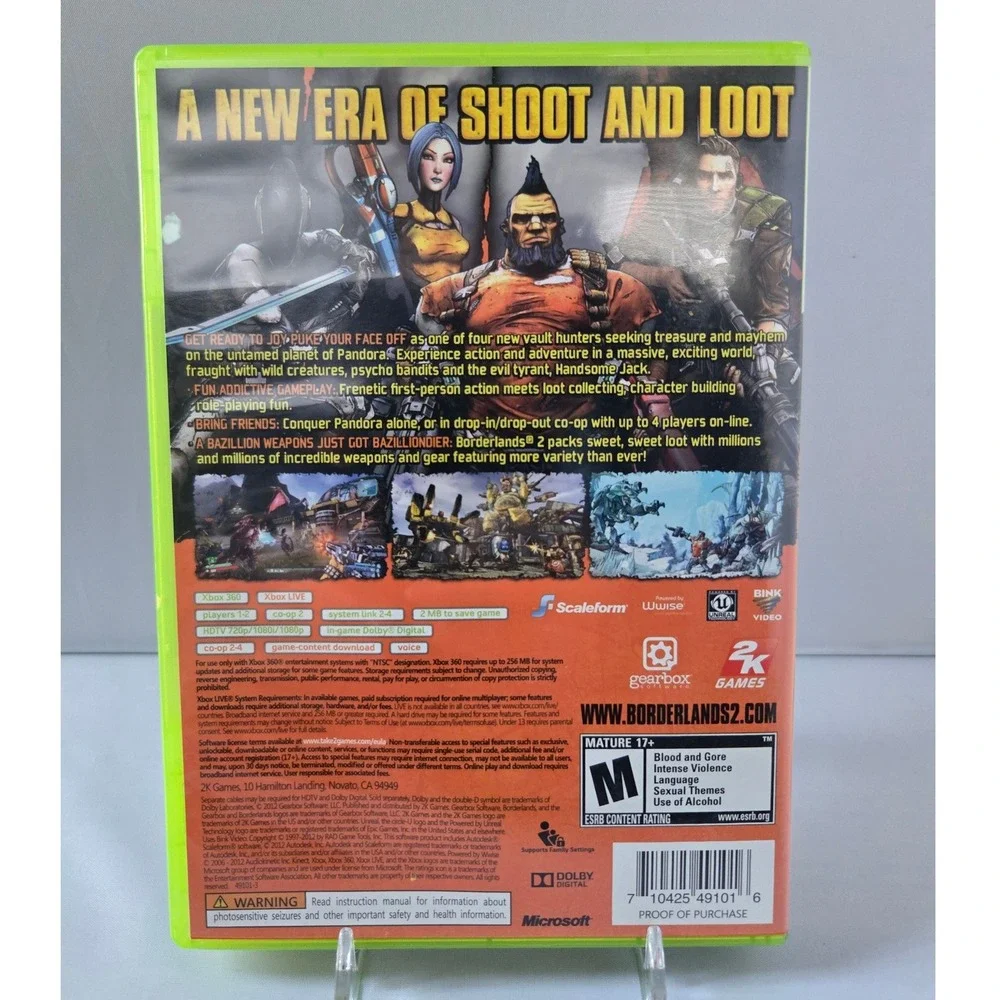 Borderlands 2 - Microsoft Xbox 360 - Complete CIB W/ Manual - Tested‎ Working
